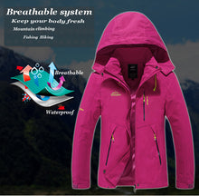 Laden Sie das Bild in den Galerie-Viewer, Mens &amp; Womens Breathable Waterproof Hooded Jackets