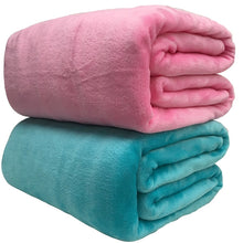 Cargar imagen en el visor de la galería, Super Soft Fleece Blanket Light Weight Solid Colours