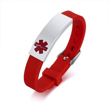 Load image into Gallery viewer, Personalized Assorted Coloured Medical Alert ID Bracelets for Kids and Adults
