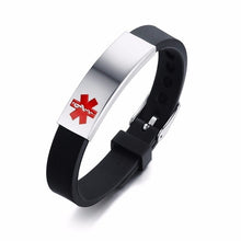 Load image into Gallery viewer, Personalized Assorted Coloured Medical Alert ID Bracelets for Kids and Adults
