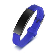 Load image into Gallery viewer, Personalized Assorted Coloured Medical Alert ID Bracelets for Kids and Adults