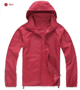 Mens/Womens Quick Dry Waterproof Ultra-Light Windbreaker Jacket