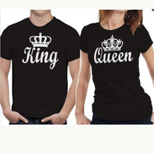 Cargar imagen en el visor de la galería, Mens &amp; Ladies King &amp; Queen Printed T-Shirts